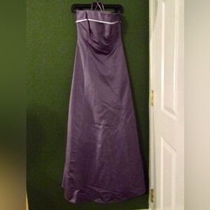 NEW! Michaelangelo Strapless Purple Gown